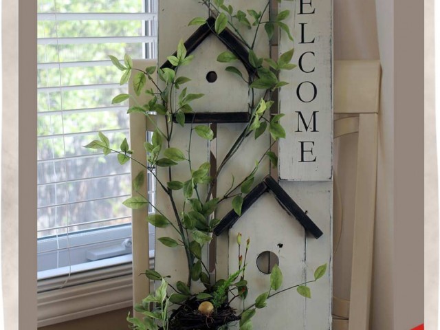 Birdhouse Welcome Sign